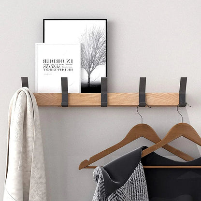 Nordic Wall-Mounted Coat Rack — 5 Adjustable Dual Hooks 3