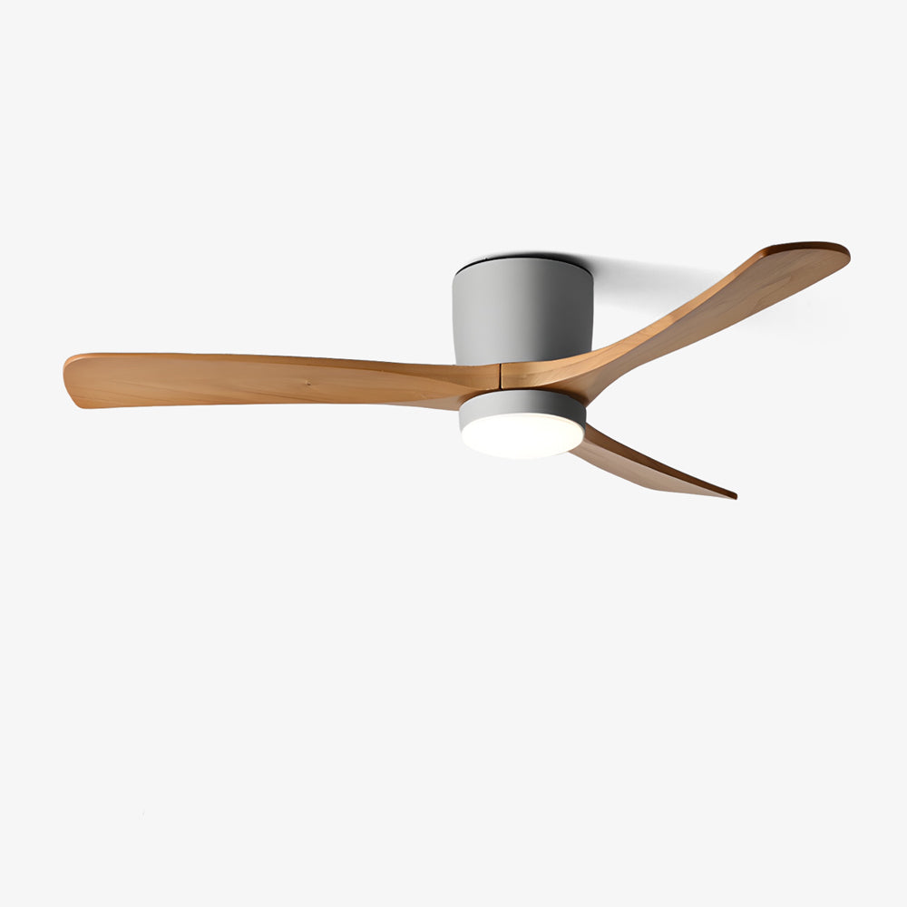 Nordic Wooden Ceiling Fan Light with LED Remote Control 19