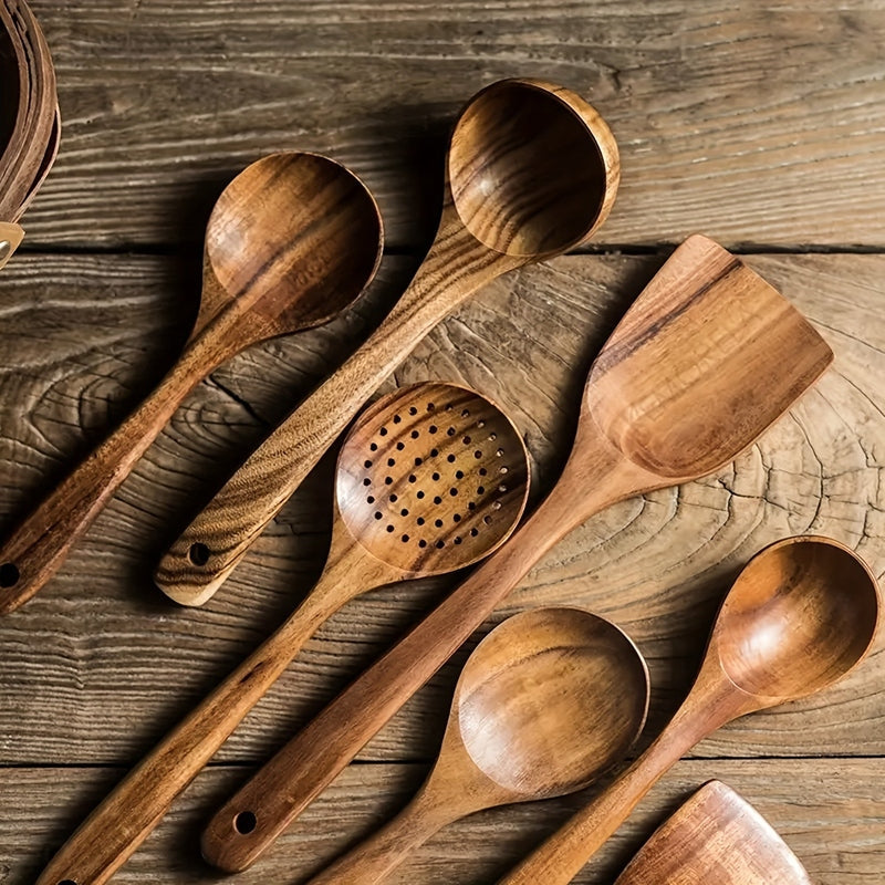 NordicChef 5-Piece Wooden Kitchen Utensil Set — Ergonomic & Eco 3