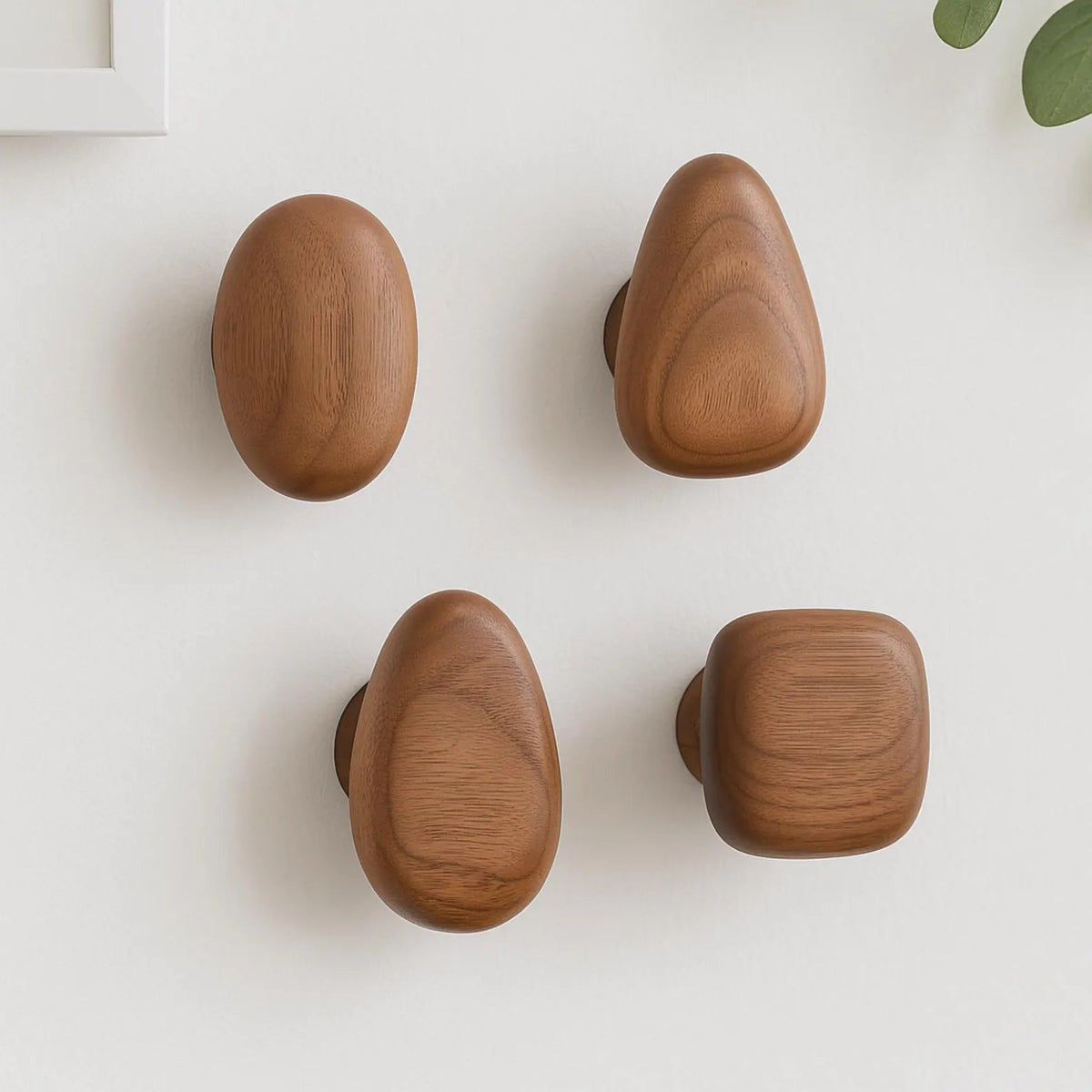 OakPebble Wooden Wall Hooks Set of 4 — Organic Design 5