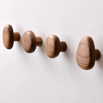 OakPebble Wooden Wall Hooks Set of 4 — Organic Design 6