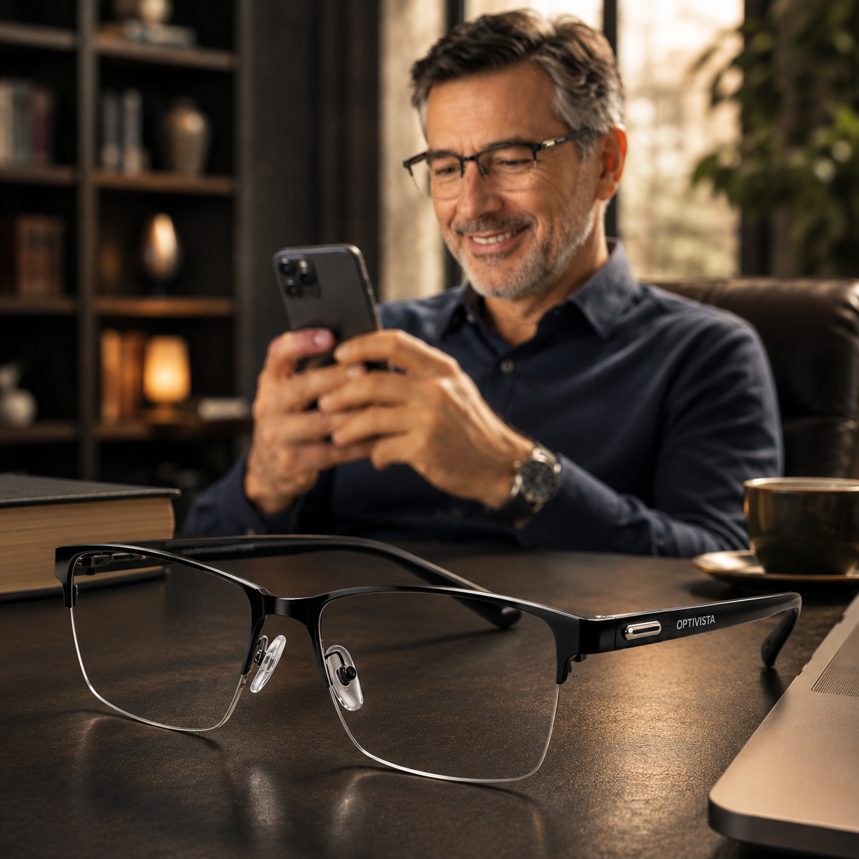 Optivista Progressive Reading Glasses — Blue Light & UV Protection 2