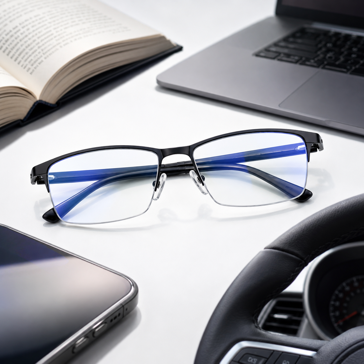 Optivista Progressive Reading Glasses — Blue Light & UV Protection 1