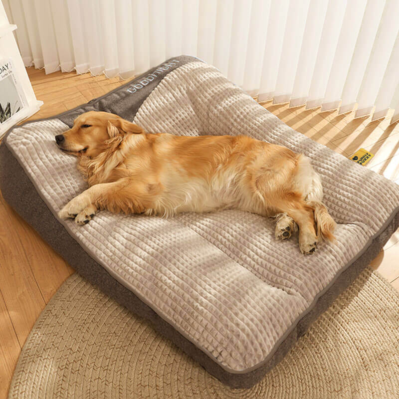 Orthopaedic Memory Foam Dog Bed with Raised Headrest 3