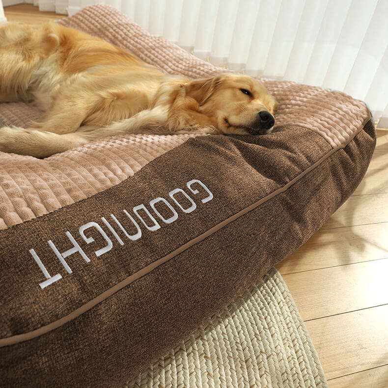 Orthopaedic Memory Foam Dog Bed with Raised Headrest 5