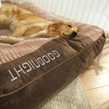 Orthopaedic Memory Foam Dog Bed with Raised Headrest 5