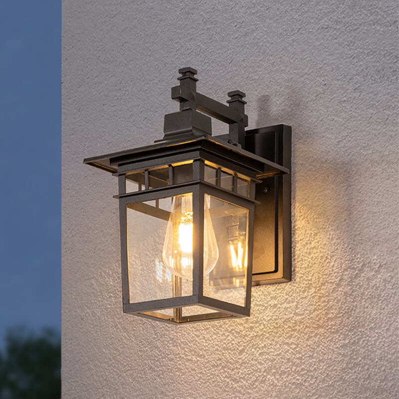 Outdoor Waterproof Lantern Wall Light — E27 IP23 Aluminum 2