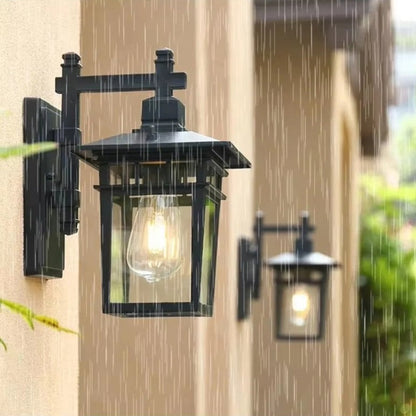 Outdoor Waterproof Lantern Wall Light — E27 IP23 Aluminum 4