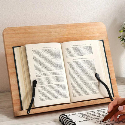 Pine Wood Adjustable Book Stand — Hands-Free Reading 2