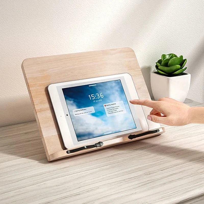 Pine Wood Adjustable Book Stand — Hands-Free Reading 3