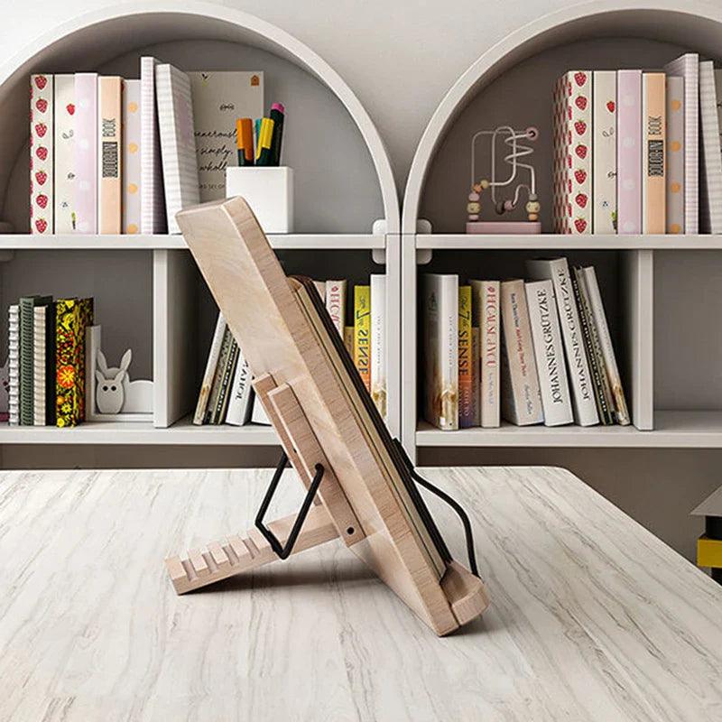 Pine Wood Adjustable Book Stand — Hands-Free Reading 4