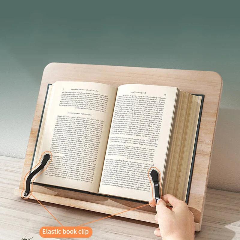 Pine Wood Adjustable Book Stand — Hands-Free Reading 5
