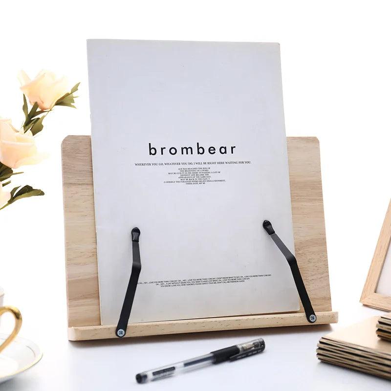 Pine Wood Adjustable Book Stand — Hands-Free Reading 6