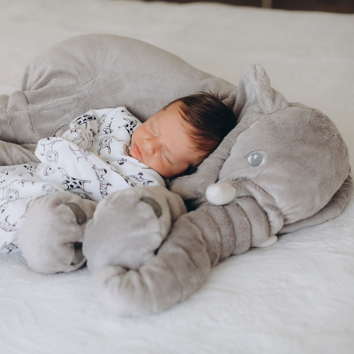 Plush Elephant Pillow — Soft Nursery Comfort Cushion 2