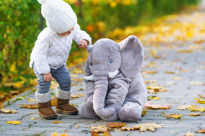 Plush Elephant Pillow — Soft Nursery Comfort Cushion 3