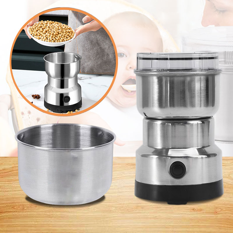 Portable Electric Food Mill — One-Touch Coffee & Spice Grinder 6