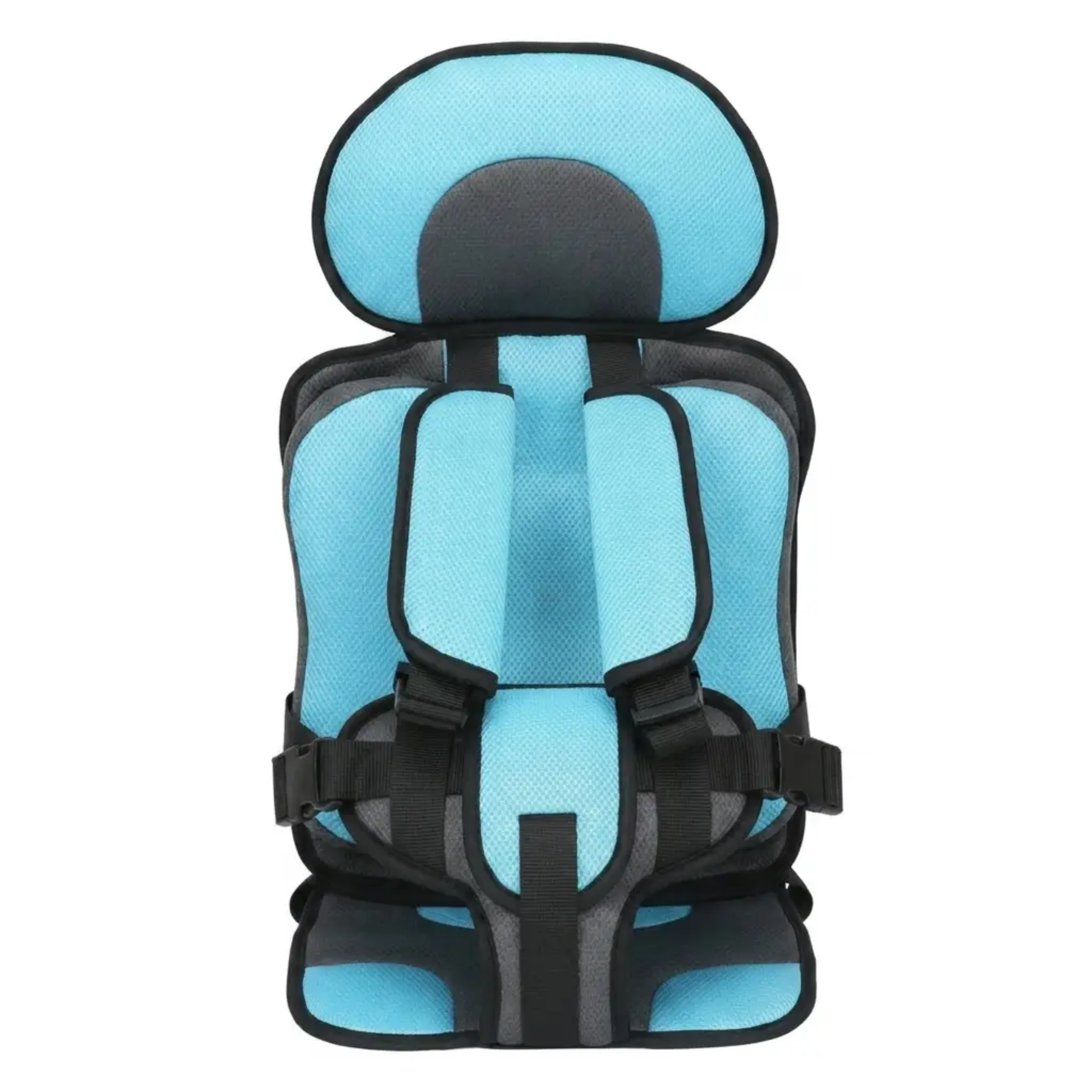 Portable Foldable Child Car Booster Seat — 5-Point Harness 10
