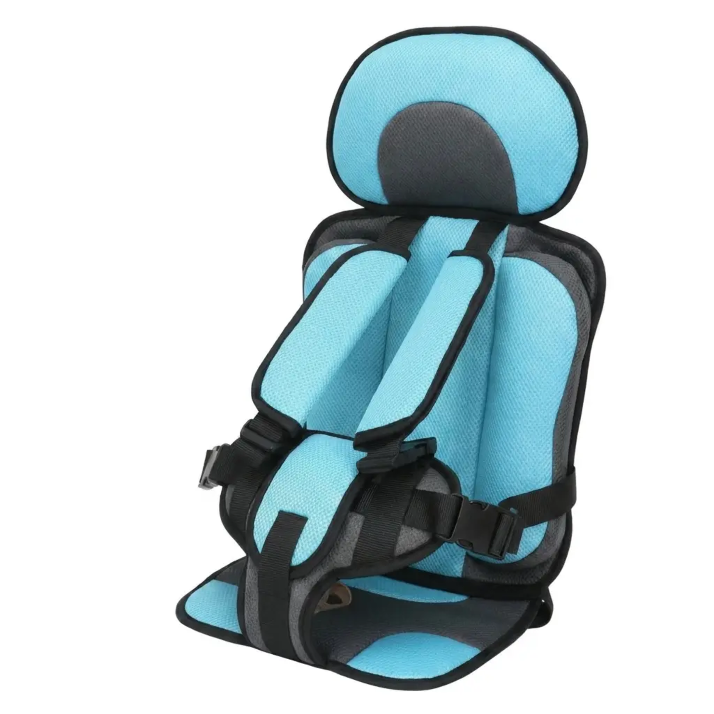 Portable Foldable Child Car Booster Seat — 5-Point Harness 1