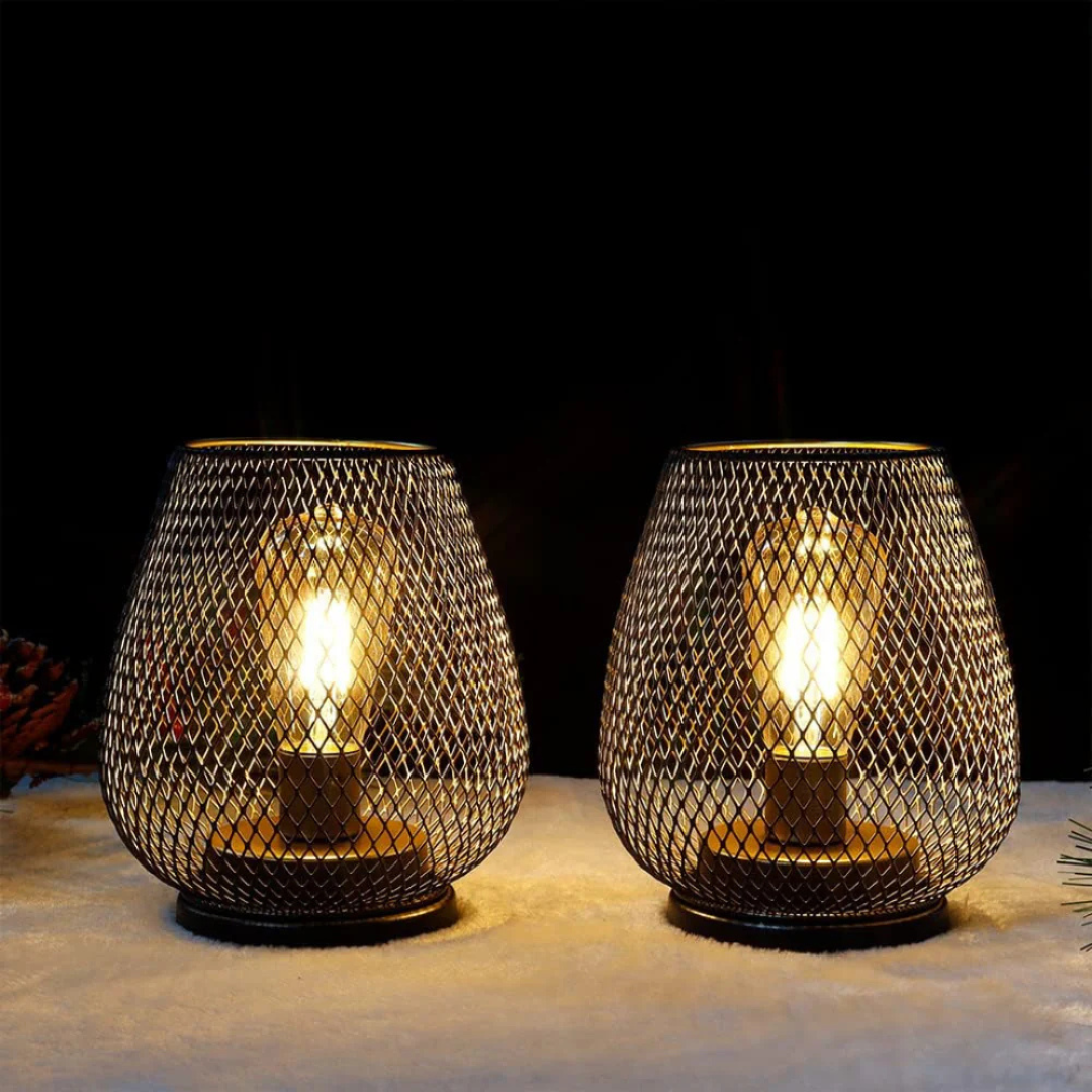 Portable Wireless LED Table Lamp — Warm Light Metal Design 2