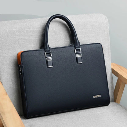 Portaro Men's Leather Laptop Bag — 15" Business Briefcase 2