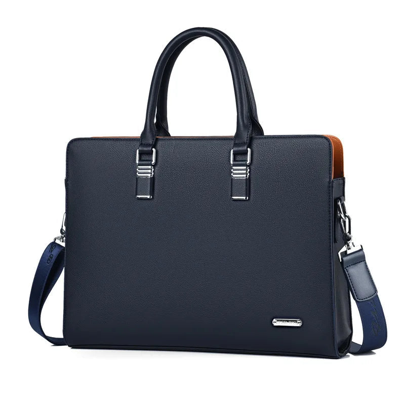 Portaro Men's Leather Laptop Bag — 15" Business Briefcase 4