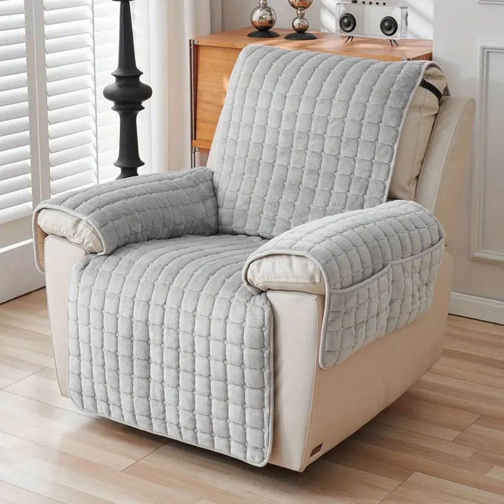 Quilted Recliner Cover — Microfiber Pet-Friendly Protector 13