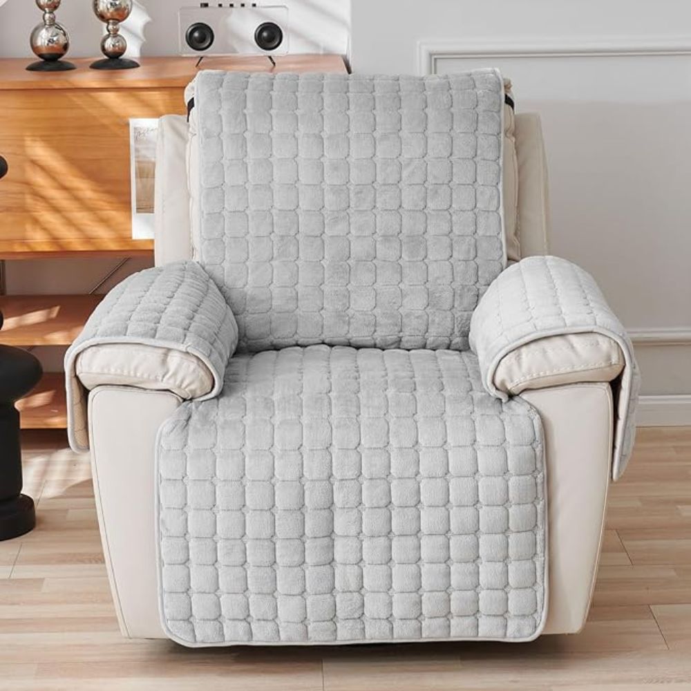 Quilted Recliner Cover — Microfiber Pet-Friendly Protector 2