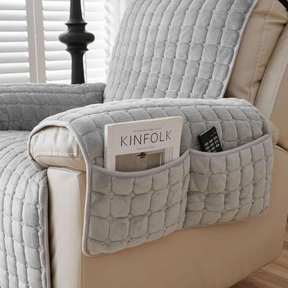 Quilted Recliner Cover — Microfiber Pet-Friendly Protector 6