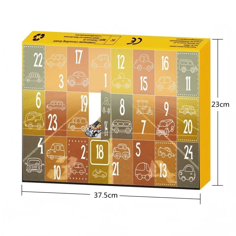 Racing Car Advent Calendar — 24 Mini Surprise Cars for Kids 2