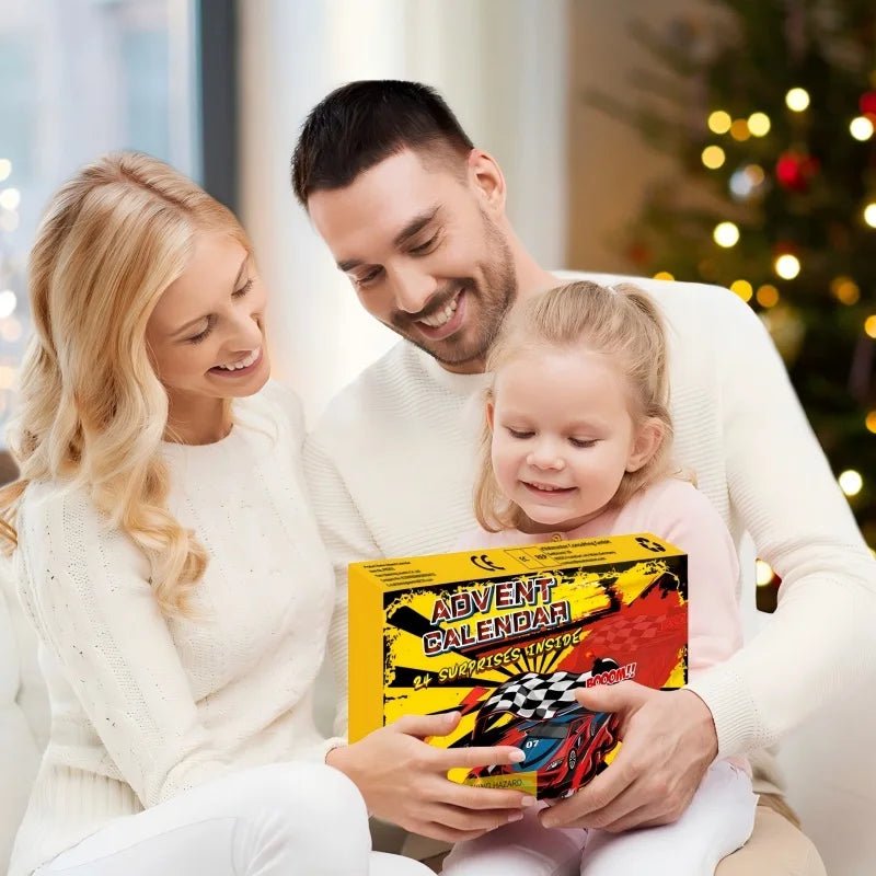 Racing Car Advent Calendar — 24 Mini Surprise Cars for Kids 3