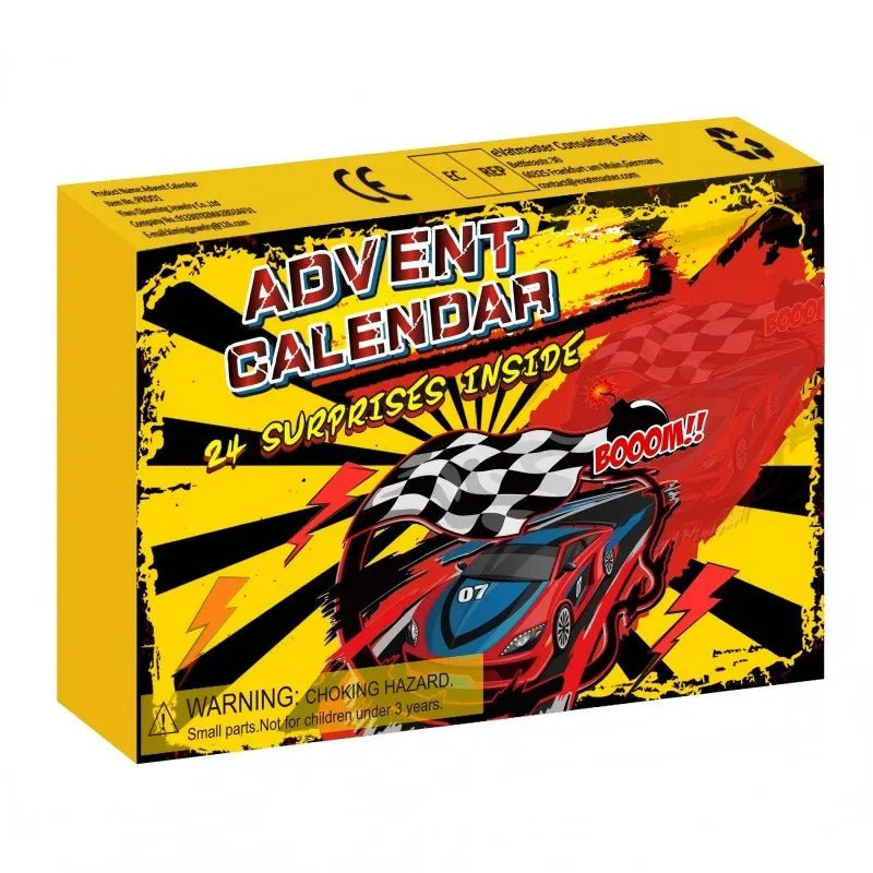 Racing Car Advent Calendar — 24 Mini Surprise Cars for Kids 4