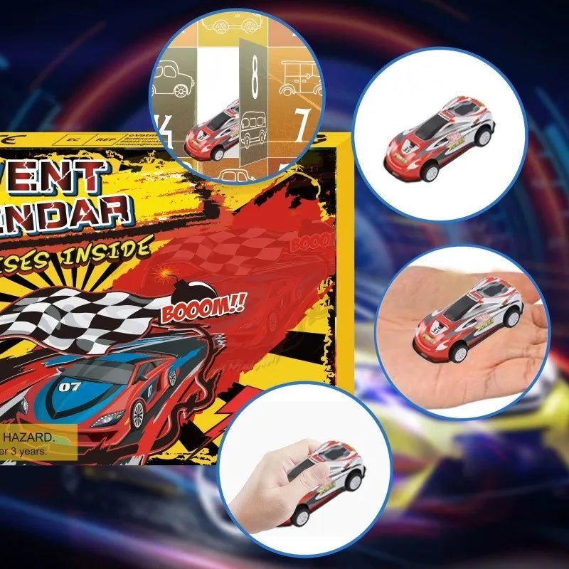 Racing Car Advent Calendar — 24 Mini Surprise Cars for Kids 5