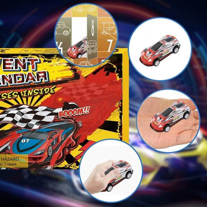 Racing Car Advent Calendar — 24 Mini Surprise Cars for Kids 5