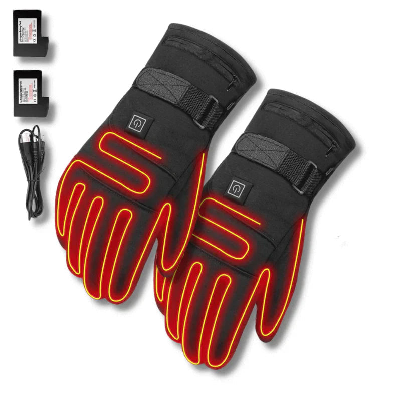 Rechargeable Heated Gloves Waterproof — 3 Heat Settings 4