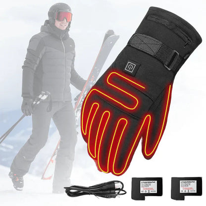 Rechargeable Heated Gloves Waterproof — 3 Heat Settings 6