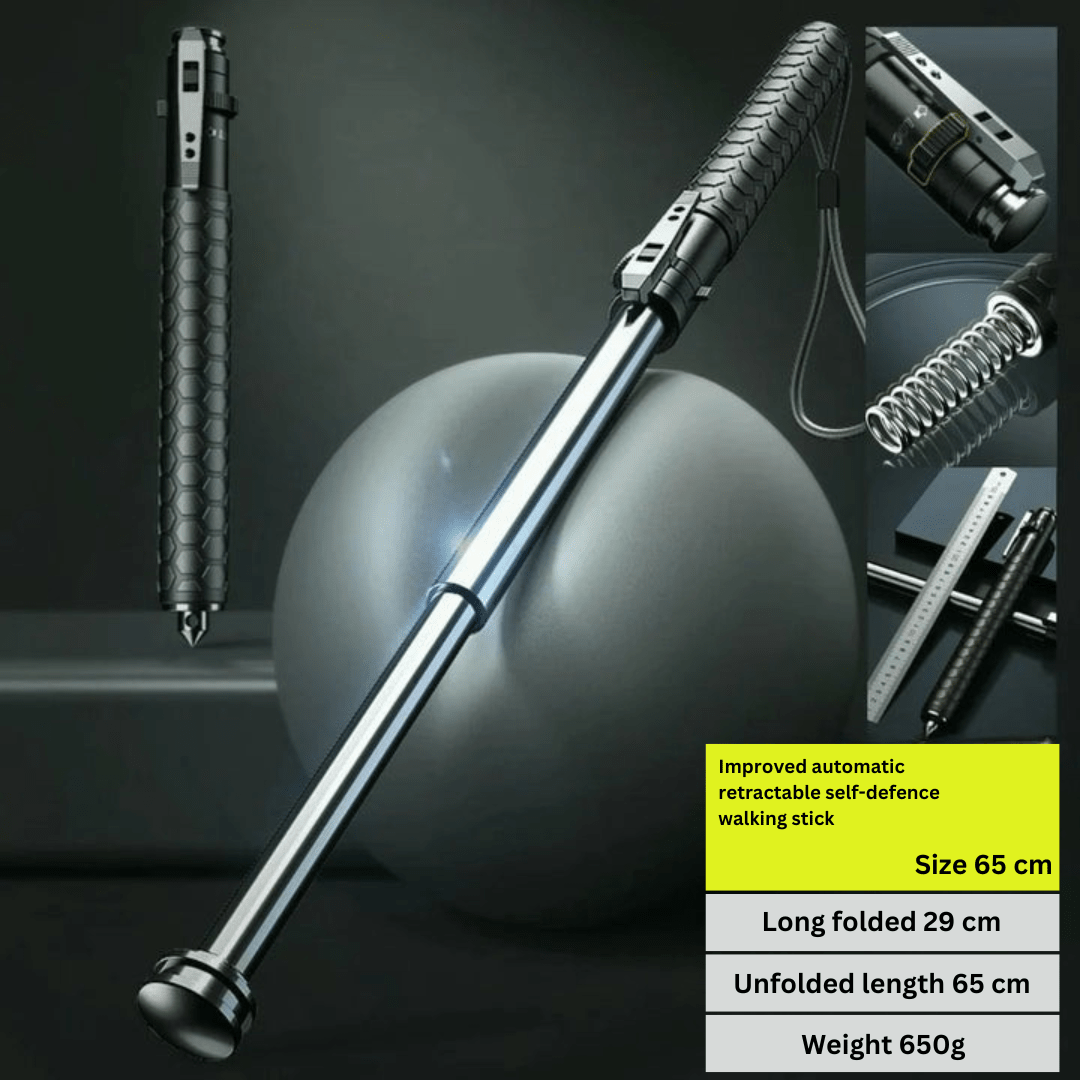 Retractable Self-Defense Walking Stick — Multi-Function Cane 14