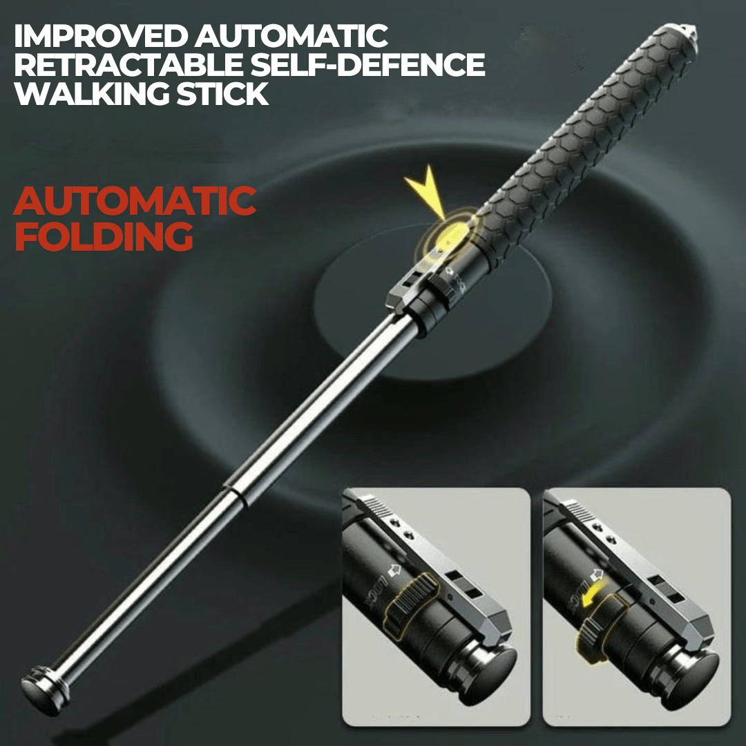 Retractable Self-Defense Walking Stick — Multi-Function Cane 3