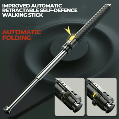 Retractable Self-Defense Walking Stick — Multi-Function Cane 3