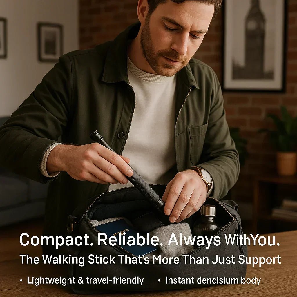 Retractable Self-Defense Walking Stick — Multi-Function Cane 9