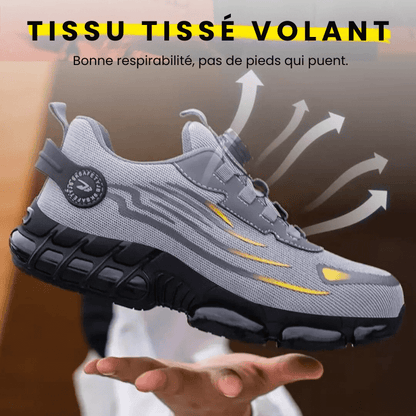 Steel Toe Safety Shoes with Rotating Closure — Unisex Work Boots 12