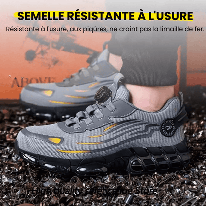 Steel Toe Safety Shoes with Rotating Closure — Unisex Work Boots 13
