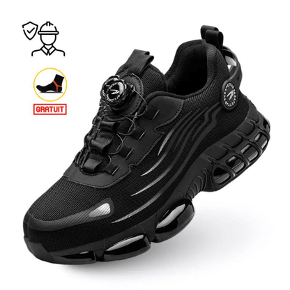 Steel Toe Safety Shoes with Rotating Closure — Unisex Work Boots 2