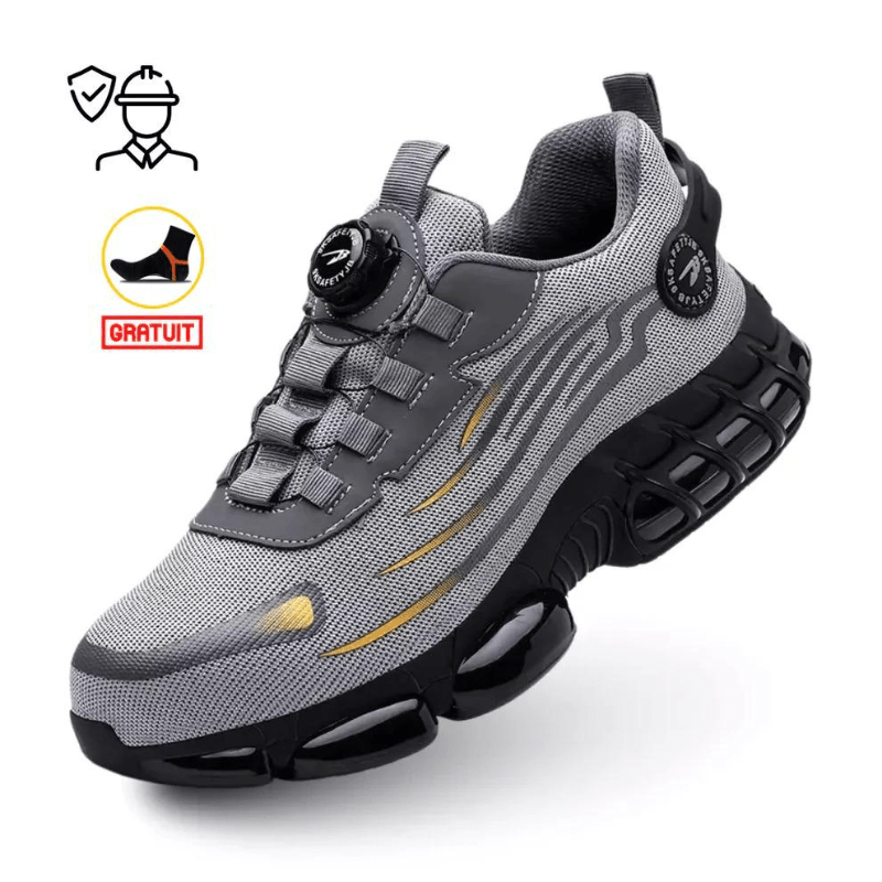 Steel Toe Safety Shoes with Rotating Closure — Unisex Work Boots 3