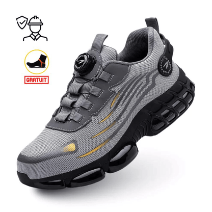 Steel Toe Safety Shoes with Rotating Closure — Unisex Work Boots 3