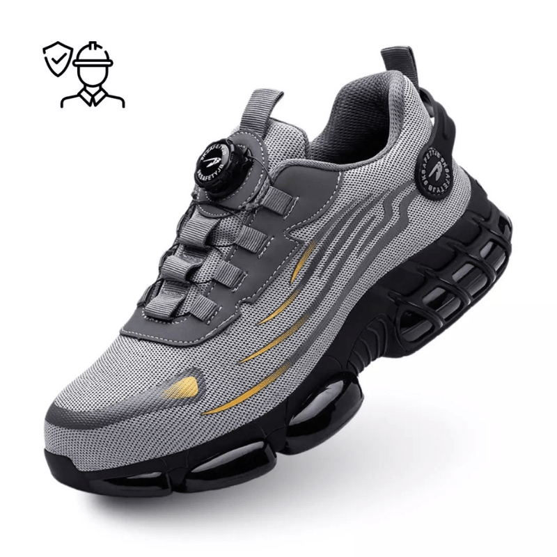Steel Toe Safety Shoes with Rotating Closure — Unisex Work Boots 6