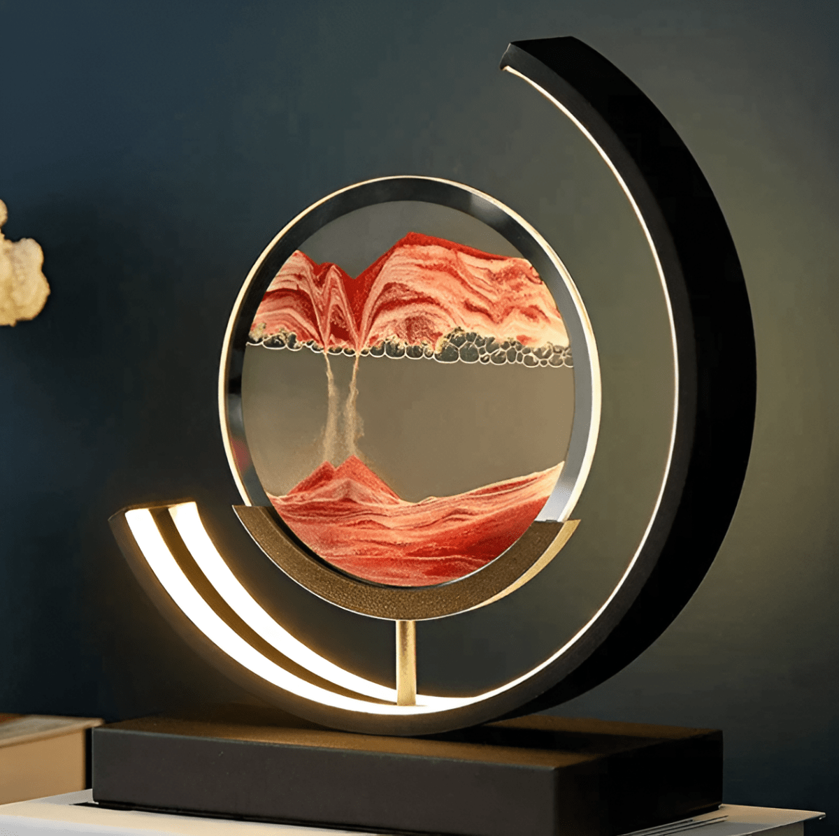 Sand Glow Lamp — Flowing Sand Motion & Dimmable LED Light 2