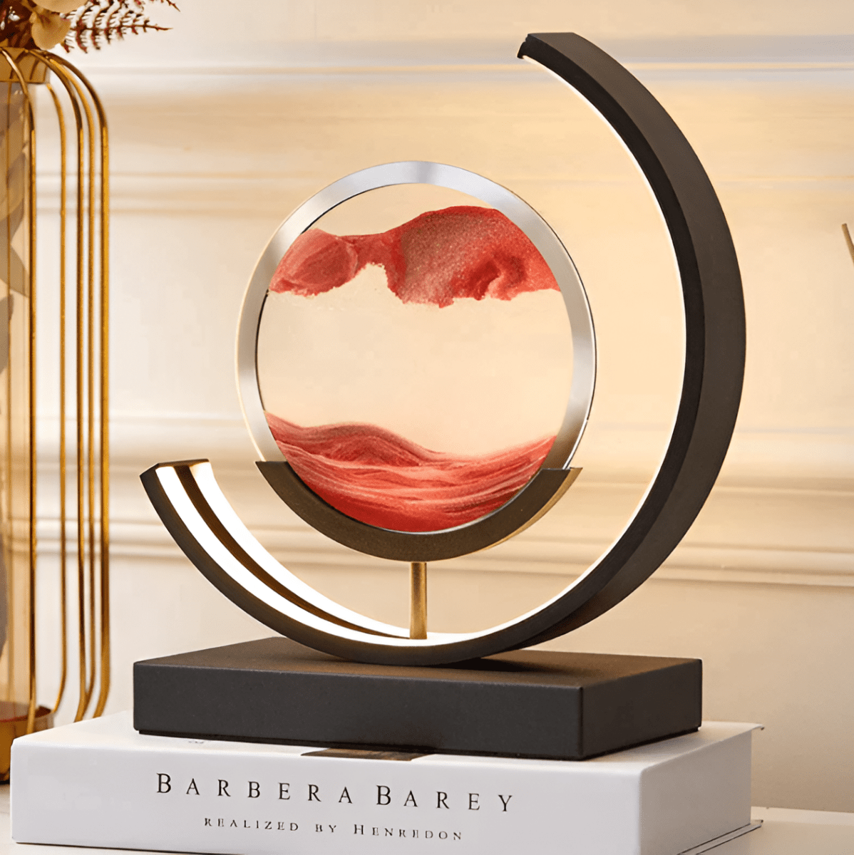 Sand Glow Lamp — Flowing Sand Motion & Dimmable LED Light 3
