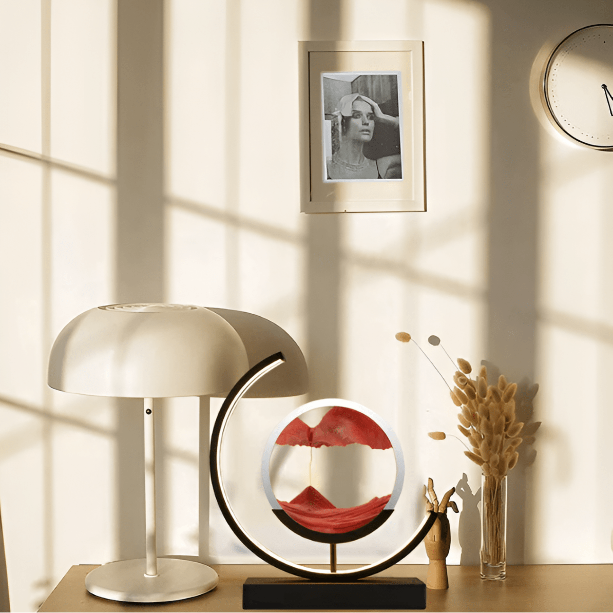 Sand Glow Lamp — Flowing Sand Motion & Dimmable LED Light 4