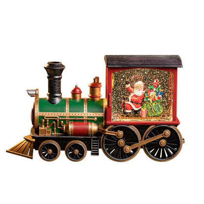 Santa Claus Christmas Train Music Box — 8 Songs & Snow Globe 5