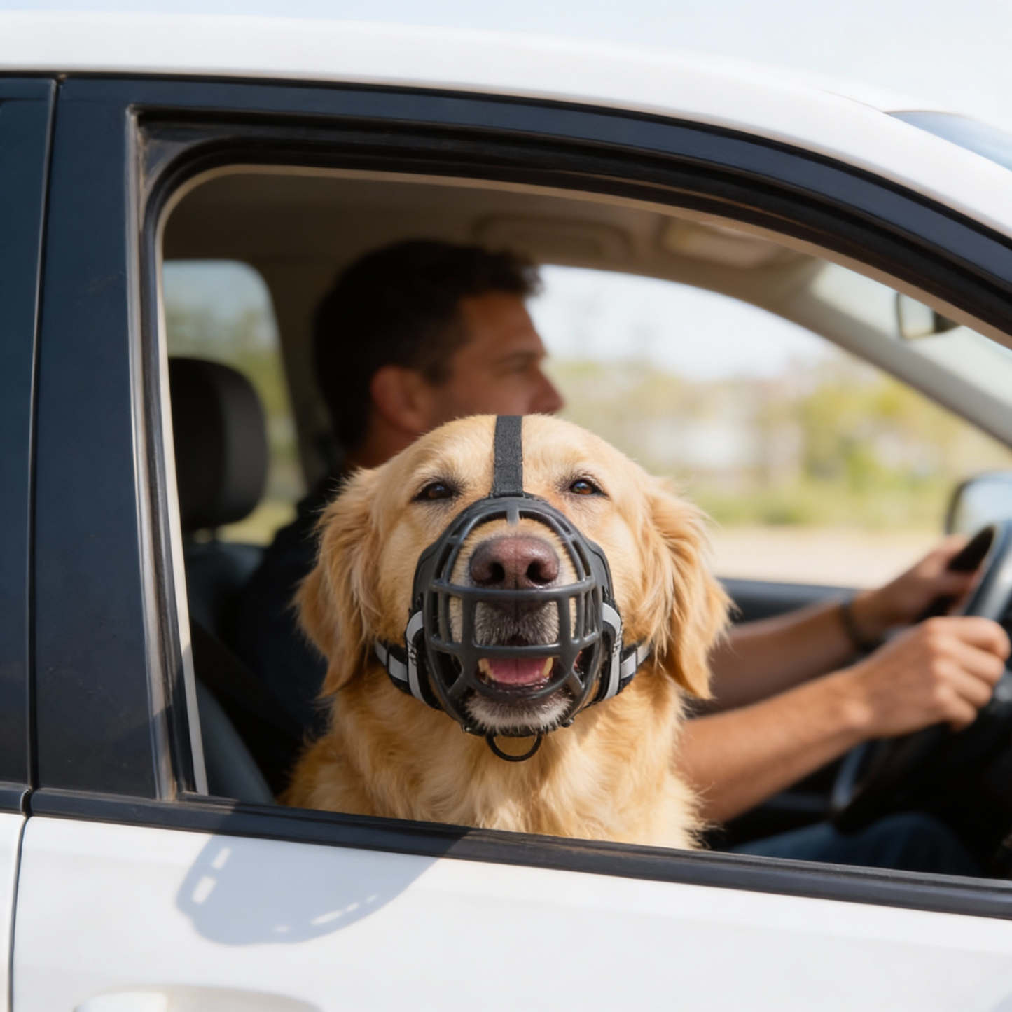 Breathable Mesh Dog Muzzle — Adjustable Fit, All Sizes 2